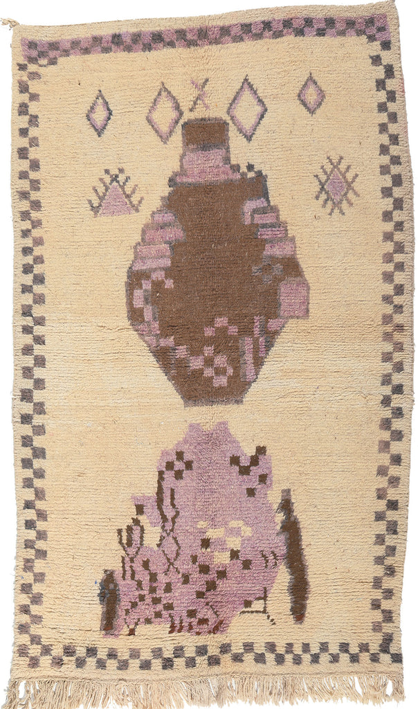 5 x 9 Vintage Moroccan Azilal Rug 20305