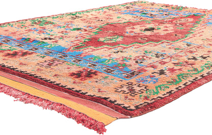 5 x 7 Vintage Orange Boujad Moroccan Rug 20891