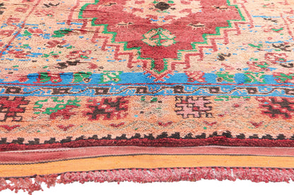 5 x 7 Vintage Orange Boujad Moroccan Rug 20891