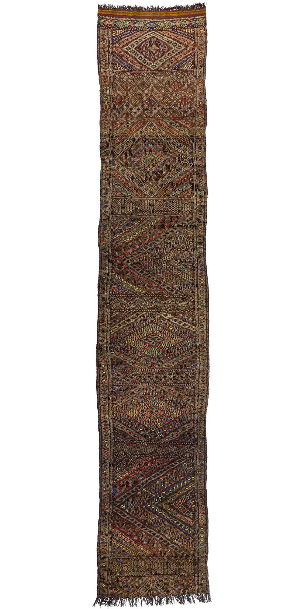 3 x 16 Vintage Zemmour Moroccan Kilim Rug 21845