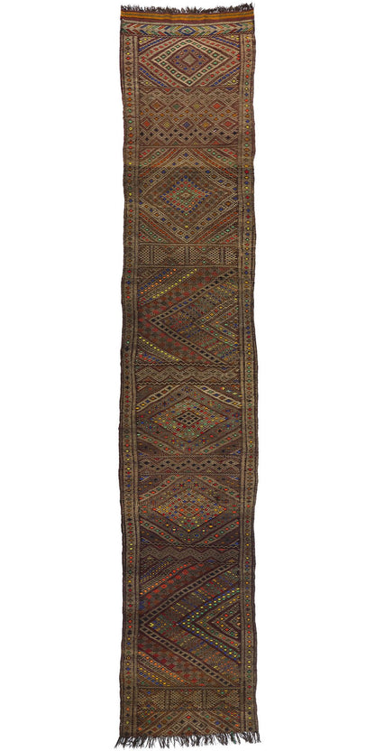 3 x 16 Vintage Zemmour Moroccan Kilim Rug 21845