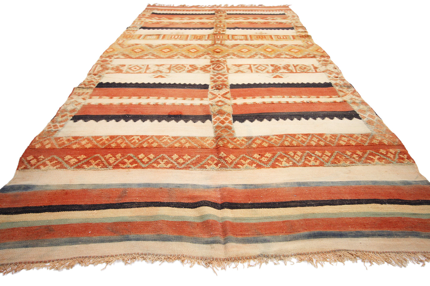 5 x 13 Vintage Taznakht Moroccan Kilim Rug 74464