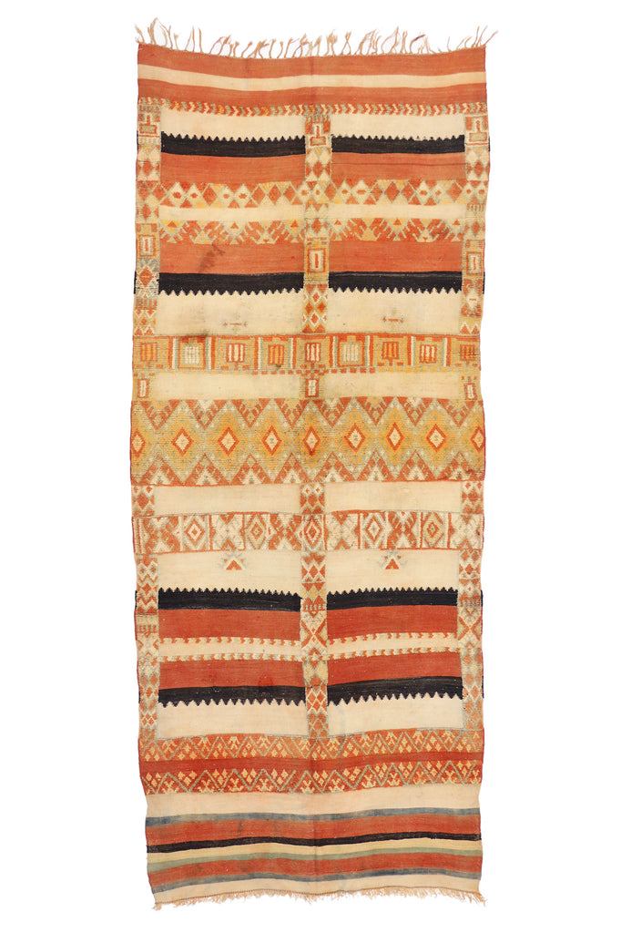 5 x 13 Vintage Taznakht Moroccan Kilim Rug 74464