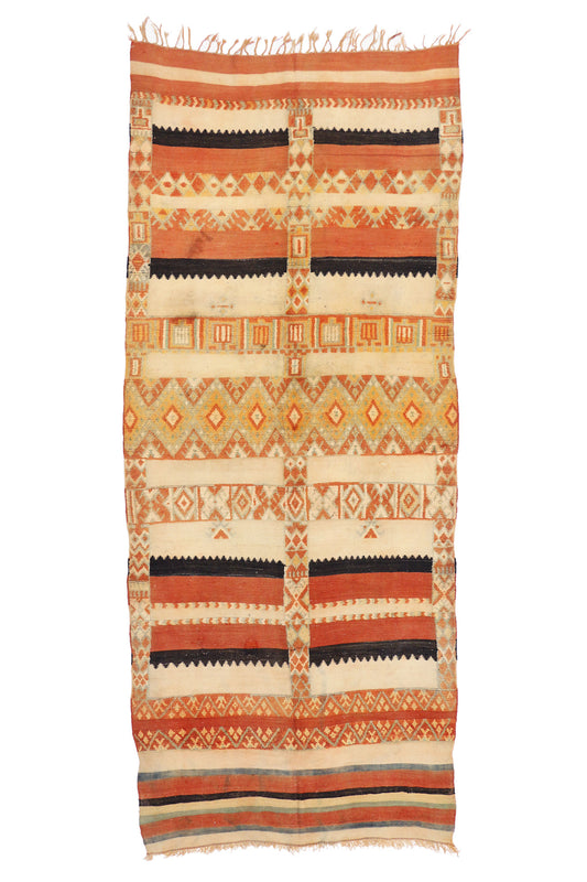 5 x 13 Vintage Taznakht Moroccan Kilim Rug 74464