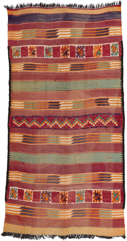 6 x 12 Vintage Taznakht Moroccan Kilim Rug 20420