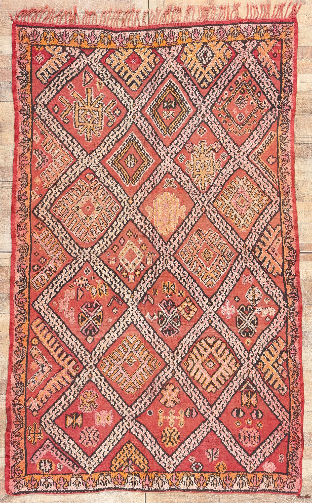 6 x 9 Vintage Taznakht Moroccan Kilim Rug 20369