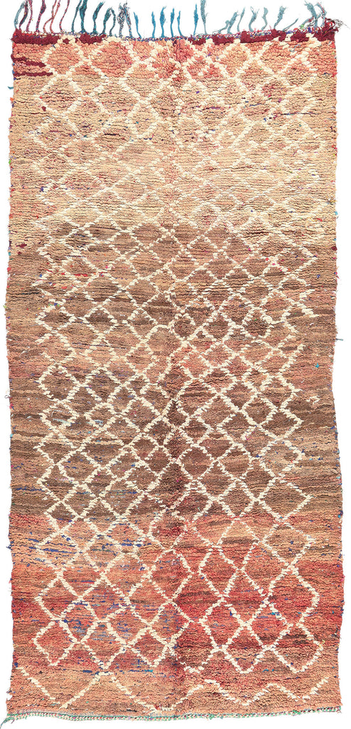 5 x 11 Vintage Boucherouite Moroccan Rag Rug 21293