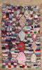 5 x 9 Vintage Boujad Moroccan Rag Rug 21786