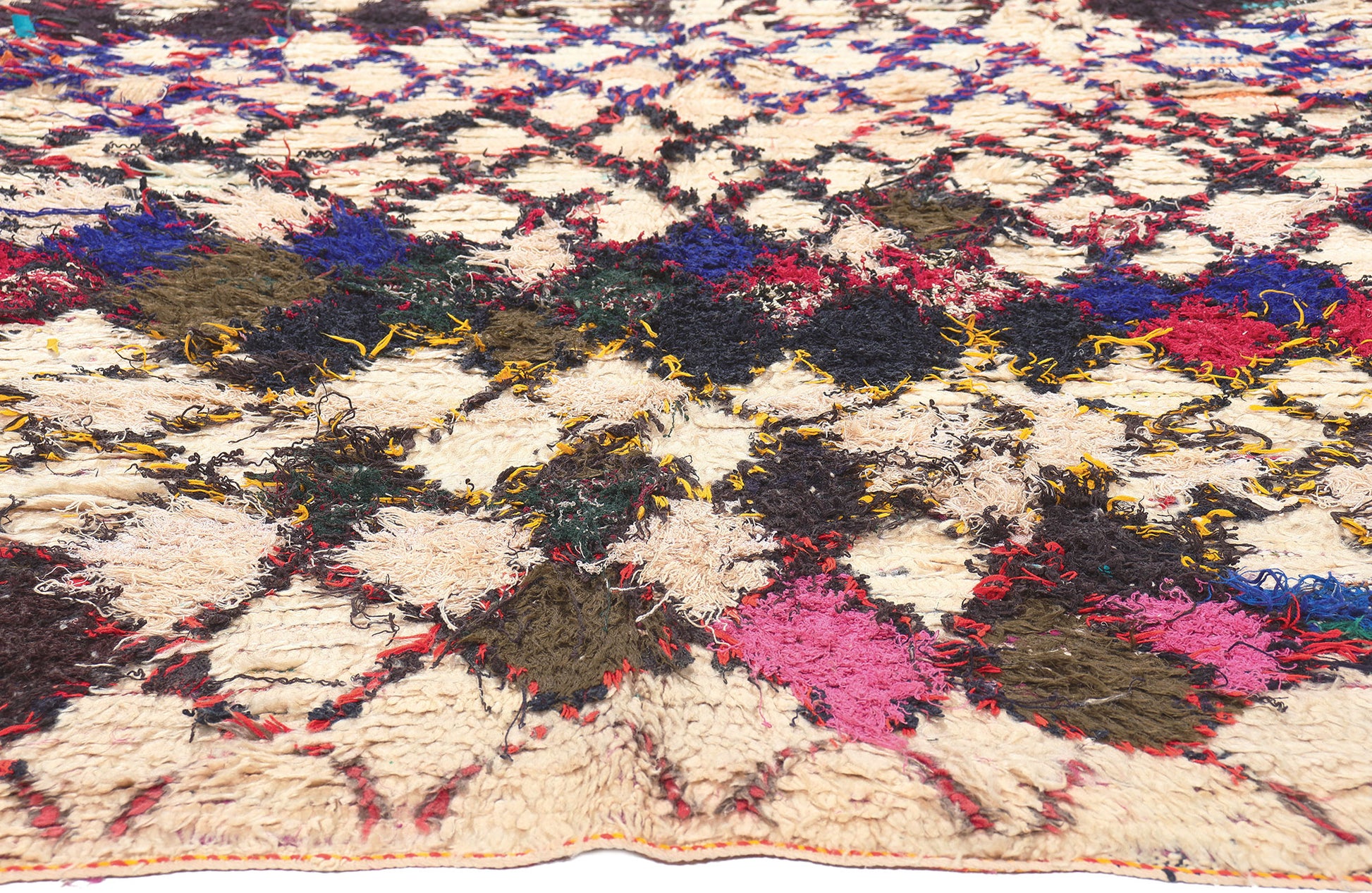 5 x 9 Vintage Boujad Moroccan Rag Rug 20469
