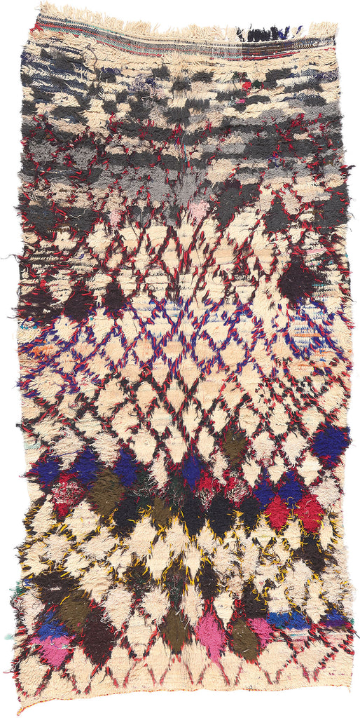 5 x 9 Vintage Boujad Moroccan Rag Rug 20469