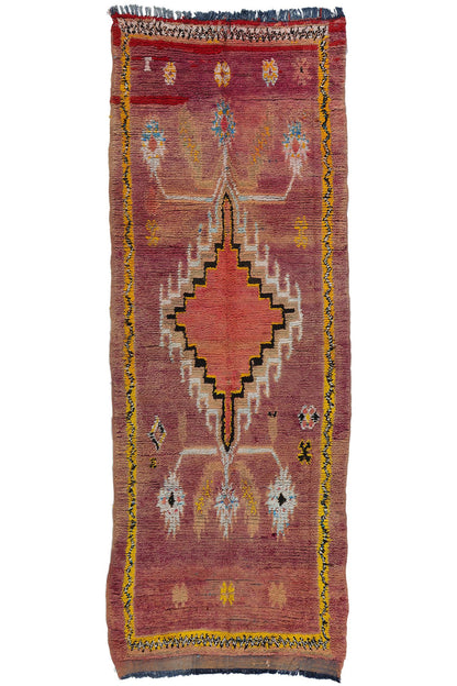 4 x 12 Vintage Purple Boujad Moroccan Rug 21819