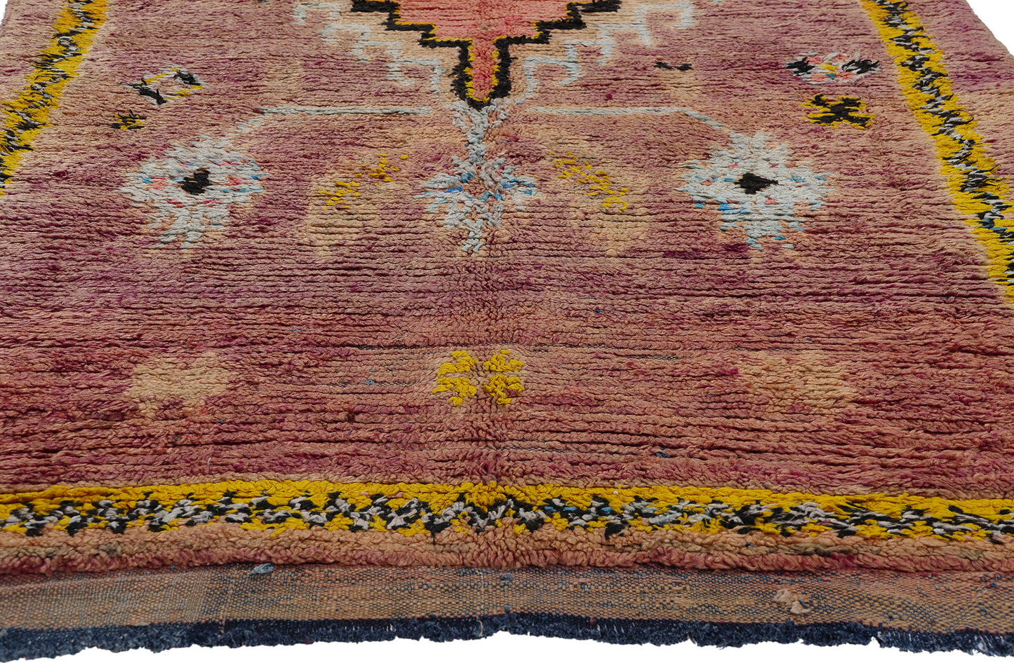 4 x 12 Vintage Purple Boujad Moroccan Rug 21819