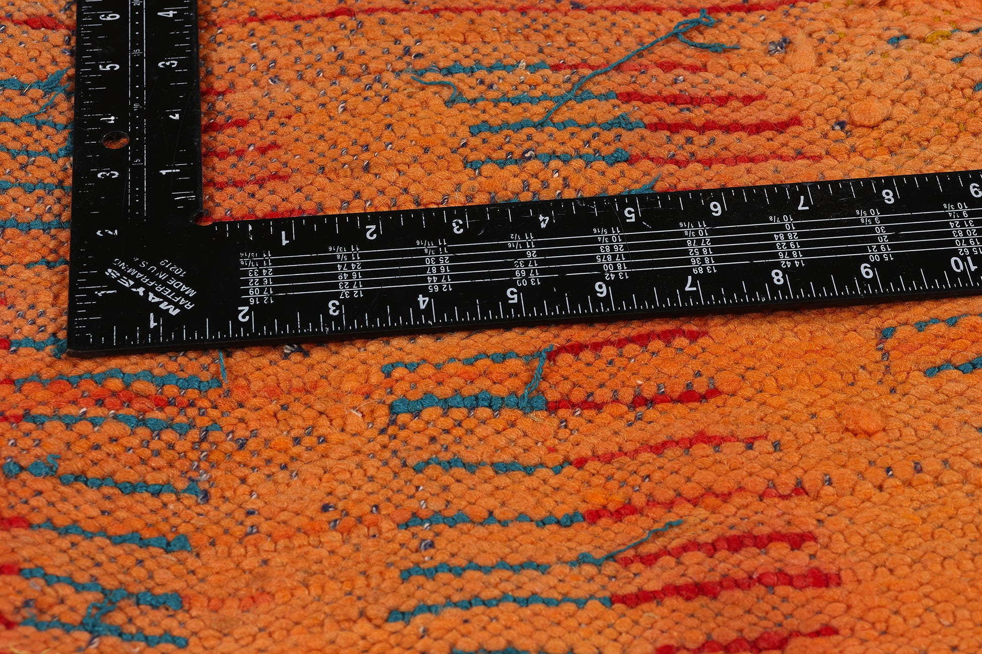 4 x 5 Vintage Red Boujad Moroccan Rug 21733