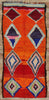 4 x 8 Vintage Orange Boujad Moroccan Rug 21830