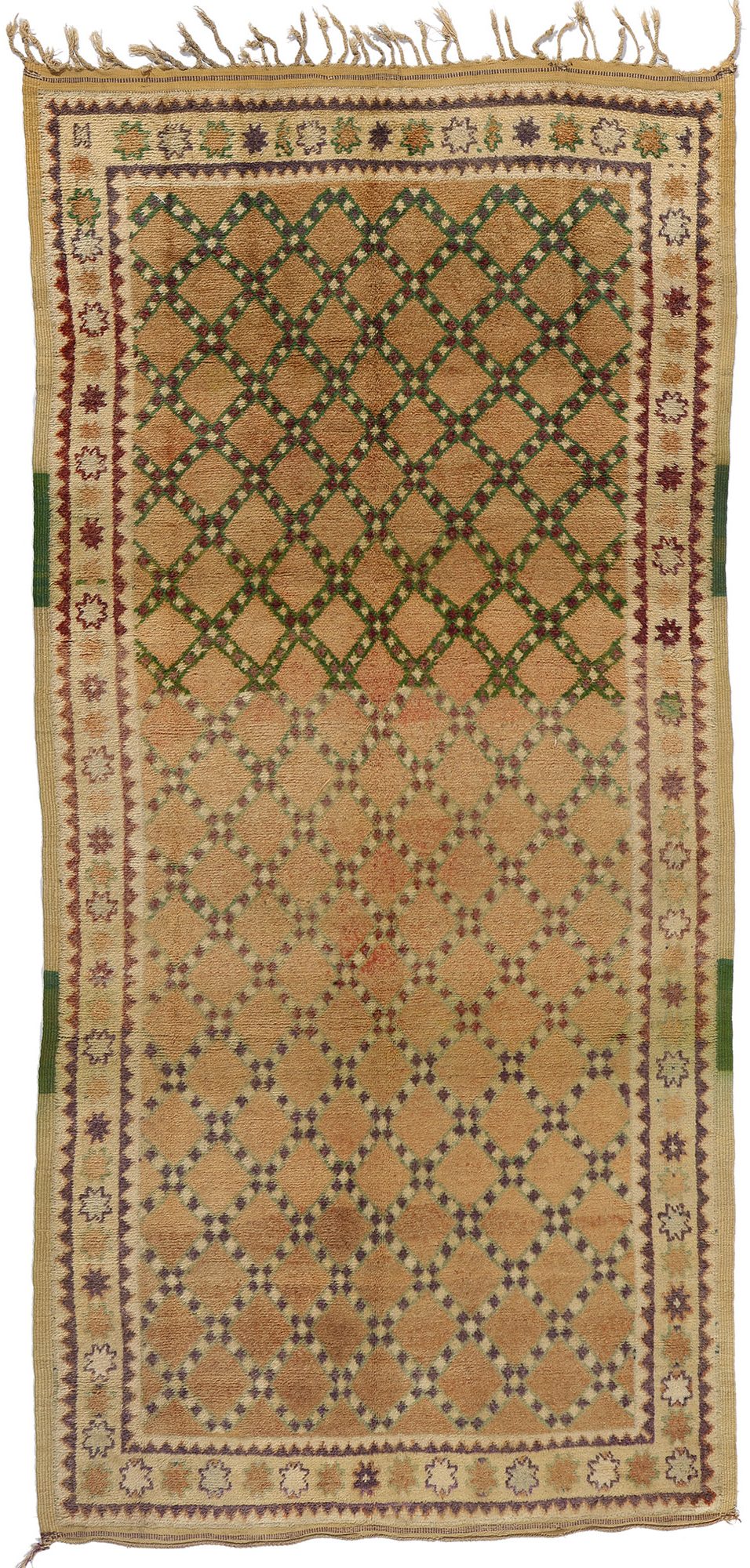 5 x 10 Vintage Brown Taznakht Moroccan Rug 21757