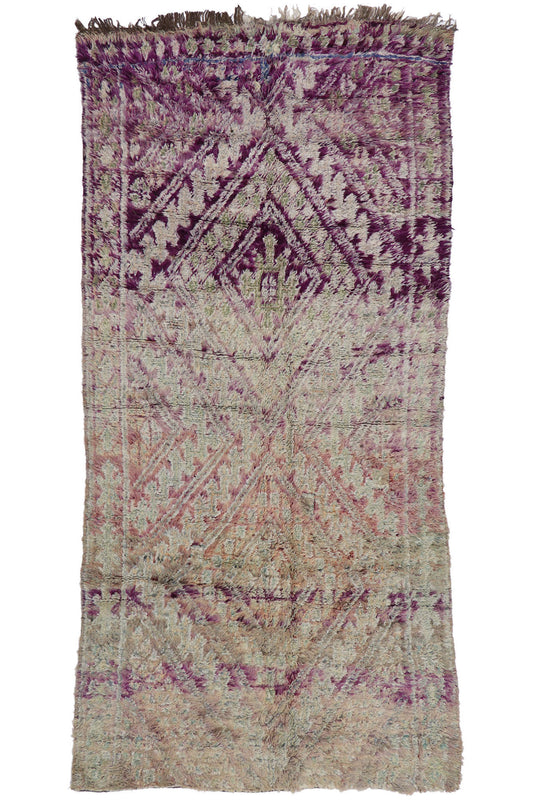 5 x 10 Vintage Beni MGuild Moroccan Rug 21296