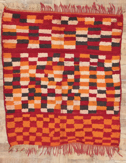 5 x 5 Vintage Boujad Moroccan Rug 20030