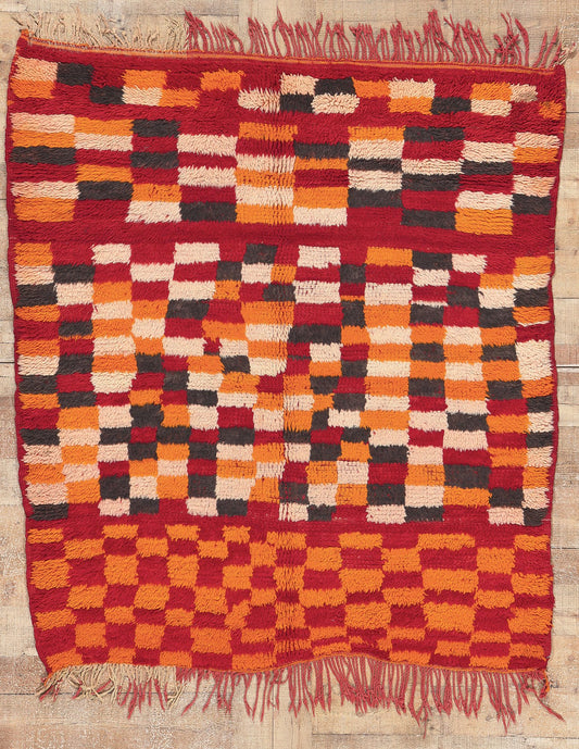 5 x 5 Vintage Boujad Moroccan Rug 20030