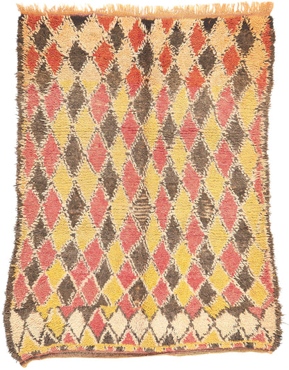 5 x 7 Vintage Boujad Moroccan Rug 20443