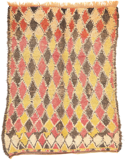 5 x 7 Vintage Boujad Moroccan Rug 20443