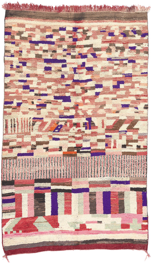 5 x 8 Vintage Moroccan Rug 74827