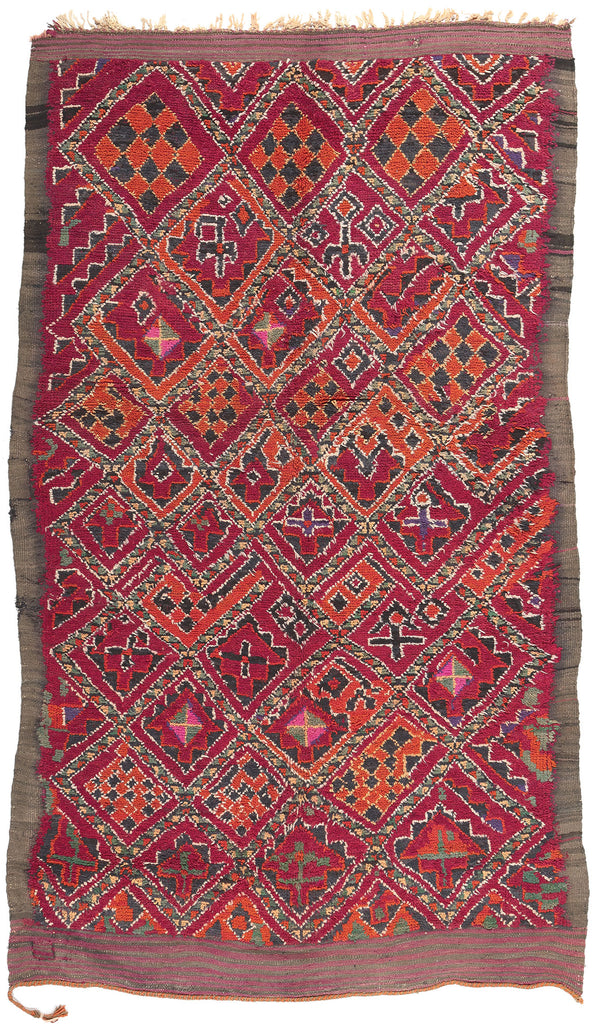 6 x 10 Vintage Taznakht Moroccan Rug 20991