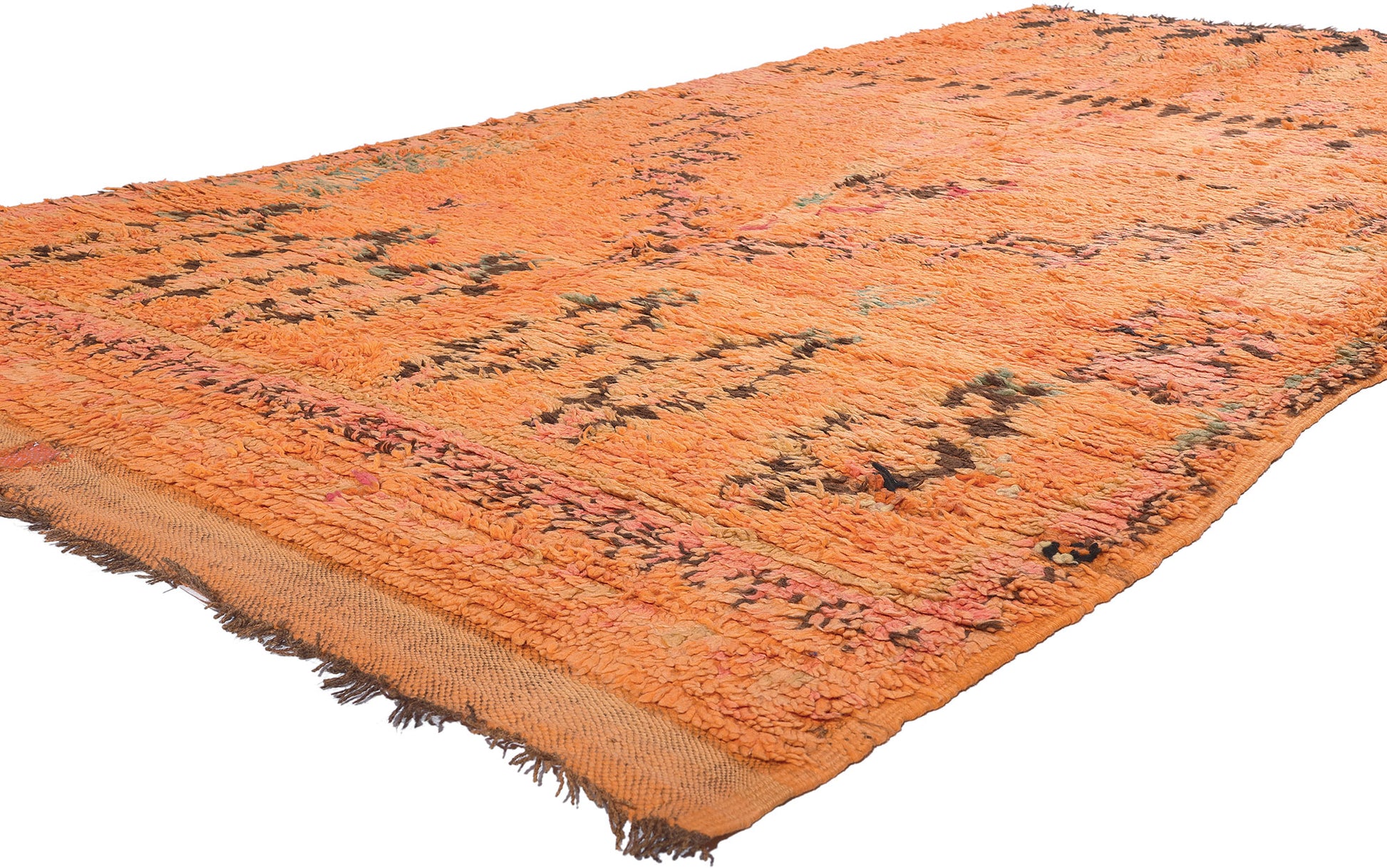 6 x 11 Vintage Orange Talsint Moroccan Rug 21000