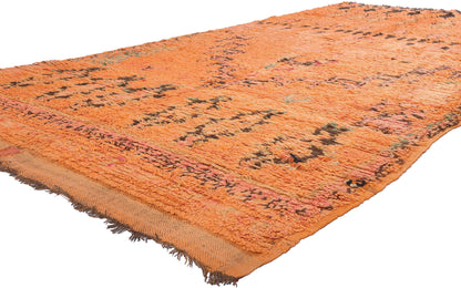 6 x 11 Vintage Orange Talsint Moroccan Rug 21000