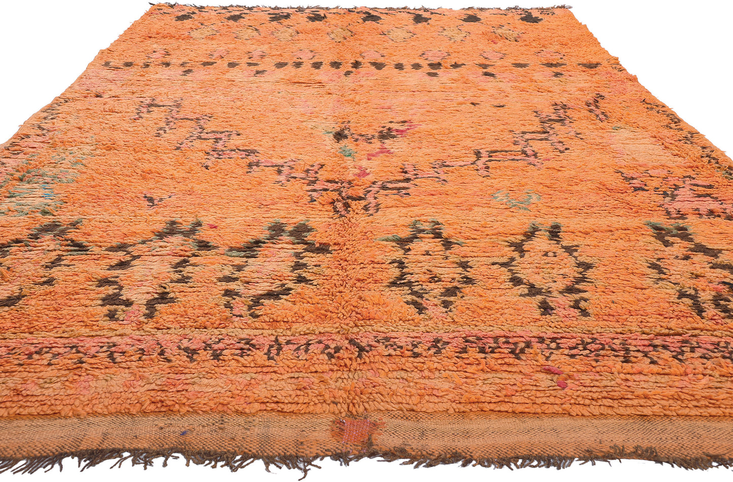 6 x 11 Vintage Orange Talsint Moroccan Rug 21000