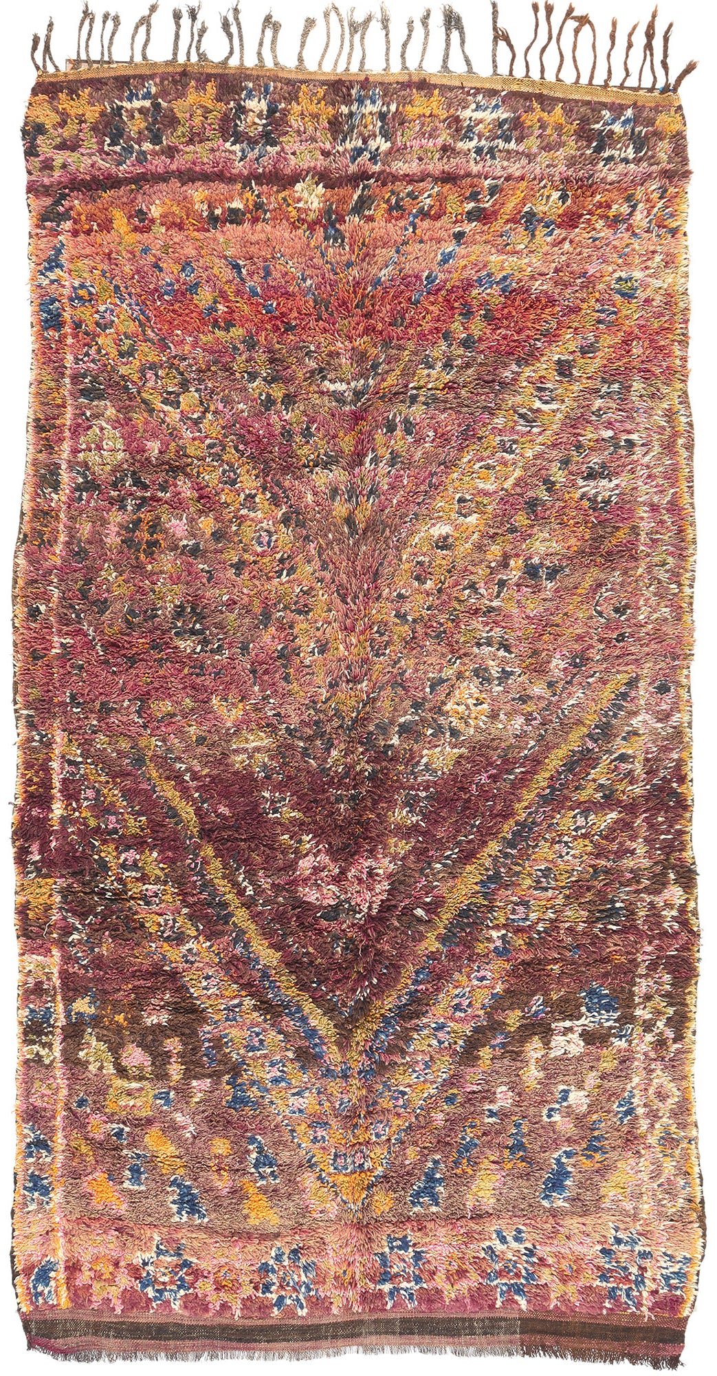6 x 11 Vintage Purple Beni MGuild Moroccan Rug 21329