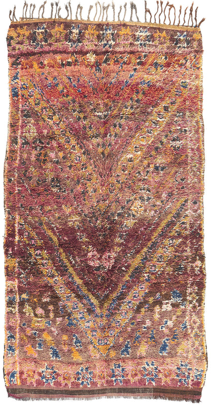 6 x 11 Vintage Purple Beni MGuild Moroccan Rug 21329