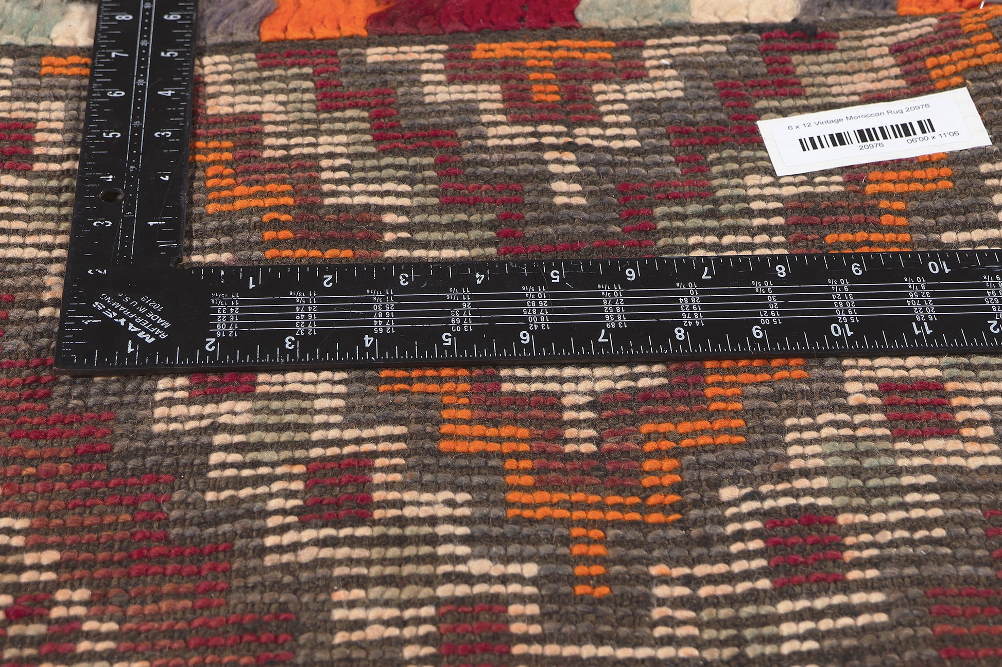 6 x 12 Vintage Taznakht Moroccan Rug 20976