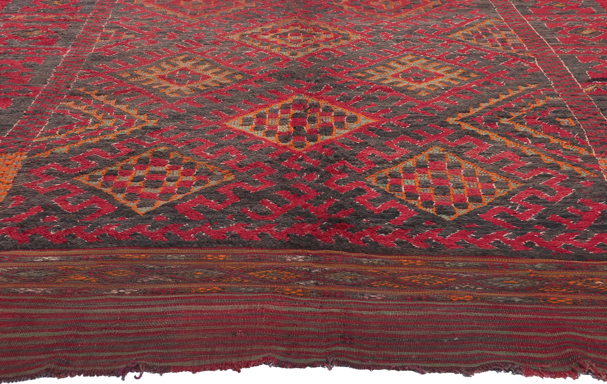 6 x 12 Vintage Red Taznakht Moroccan Rug 20708