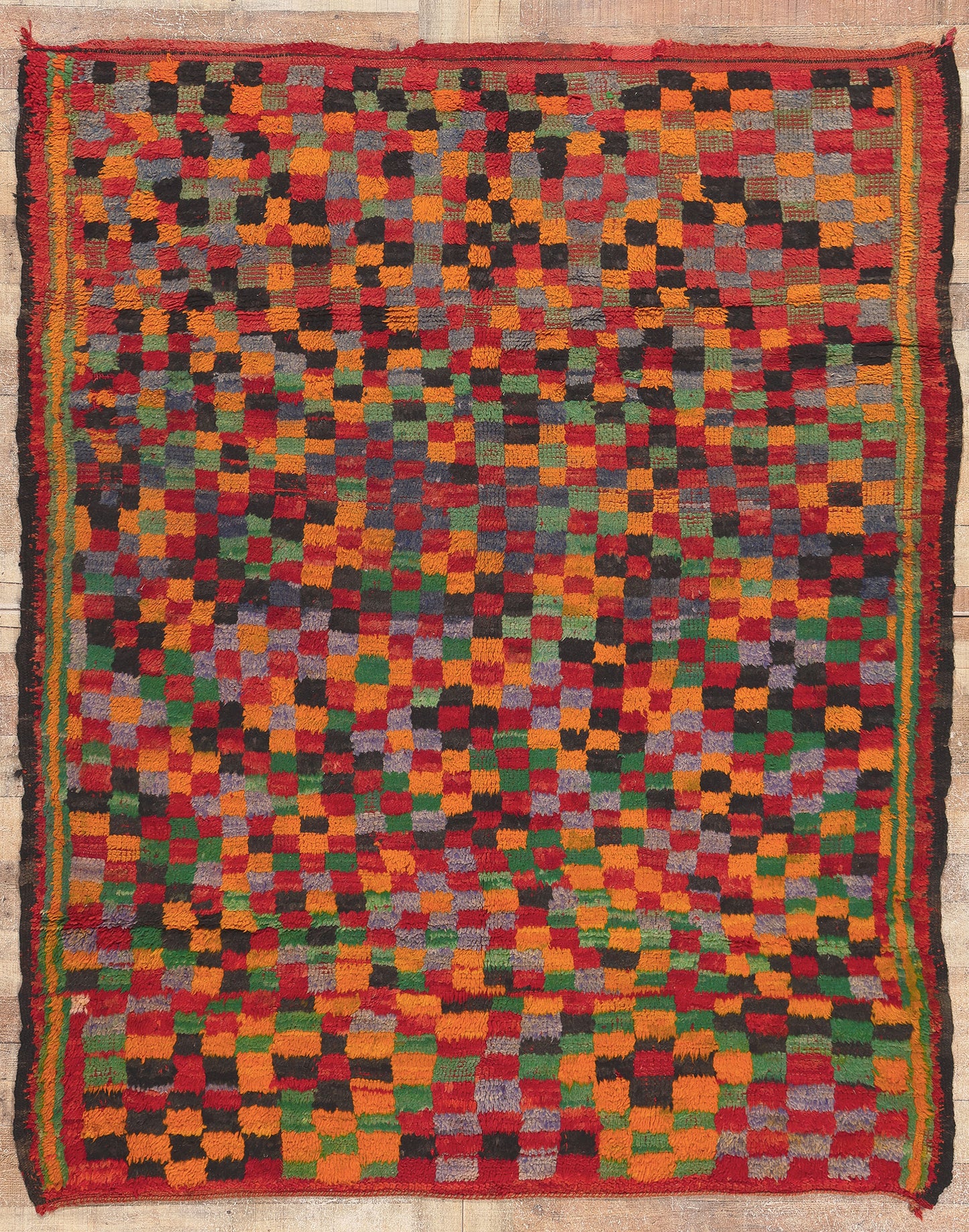 6 x 8 Vintage Boujad Moroccan Rug 20889