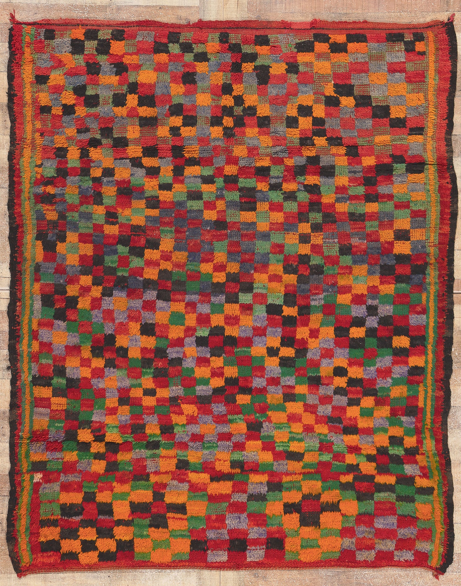 6 x 8 Vintage Boujad Moroccan Rug 20889