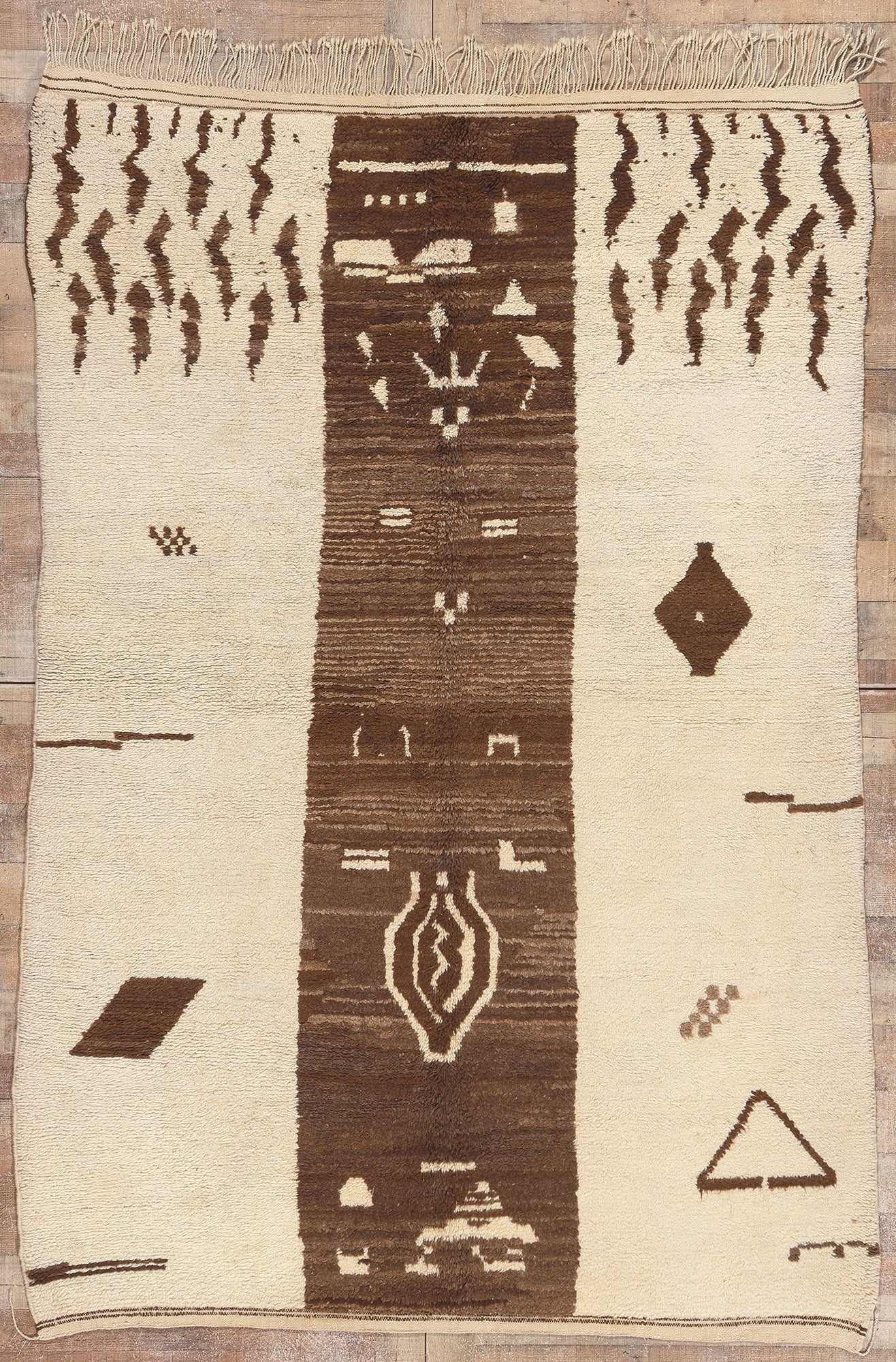 6 x 8 Vintage Neutral Moroccan Rug 20260