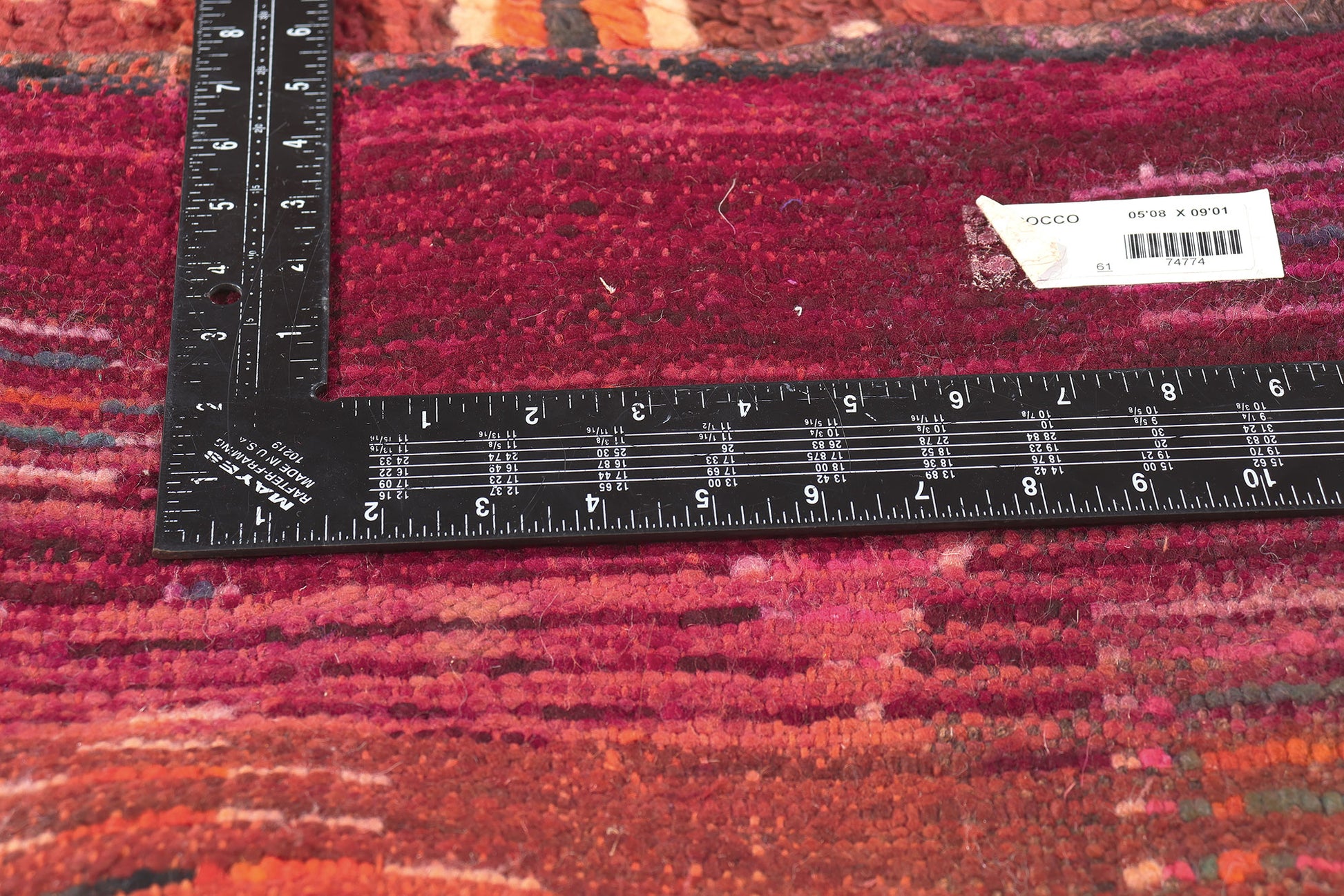 6 x 9 Vintage Boujad Moroccan Rug 74774