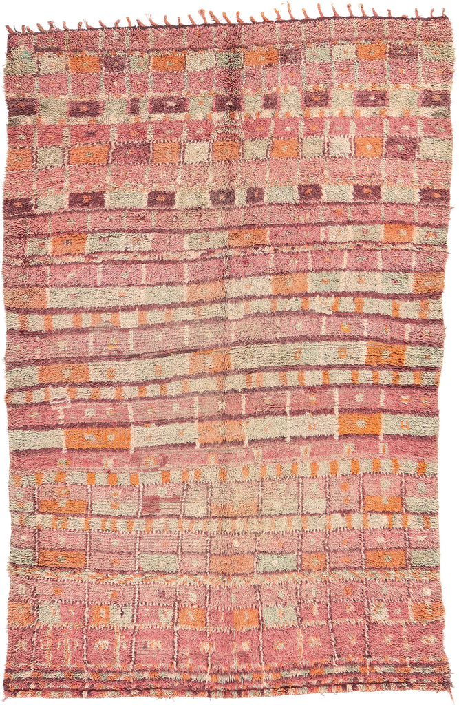 6 x 9 Vintage Rehamna Moroccan Rug 20366