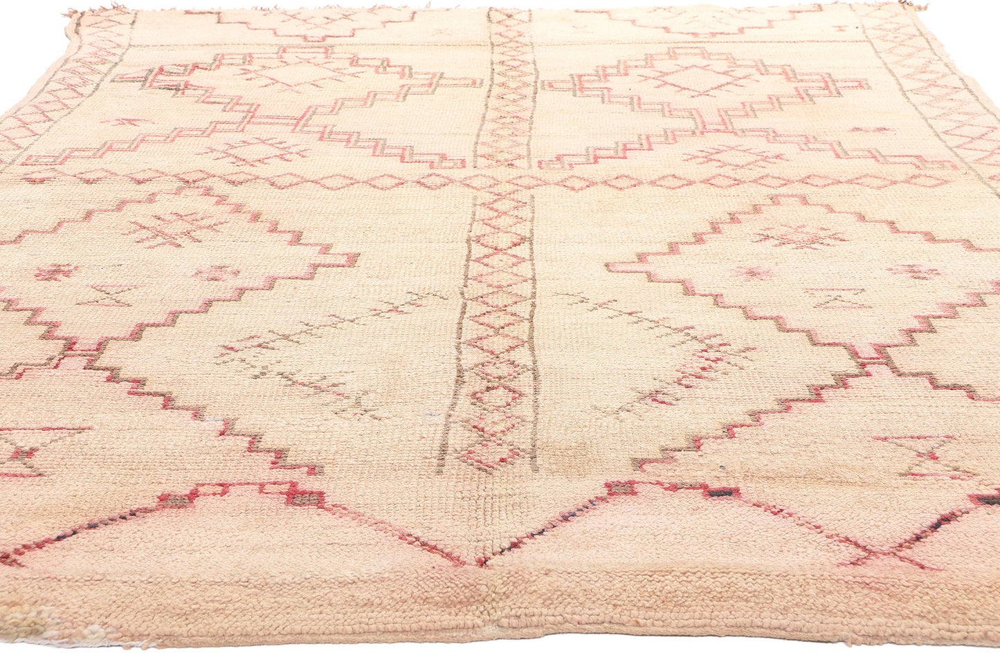 6 x 9 Vintage Neutral Moroccan Rug 20238