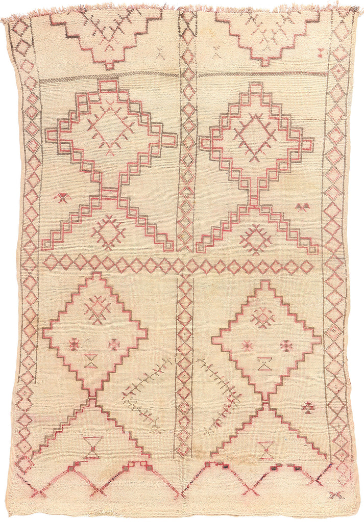 6 x 9 Vintage Neutral Moroccan Rug 20238