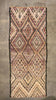 7 x 17 Vintage Brown Beni MGuild Moroccan Rug 21022