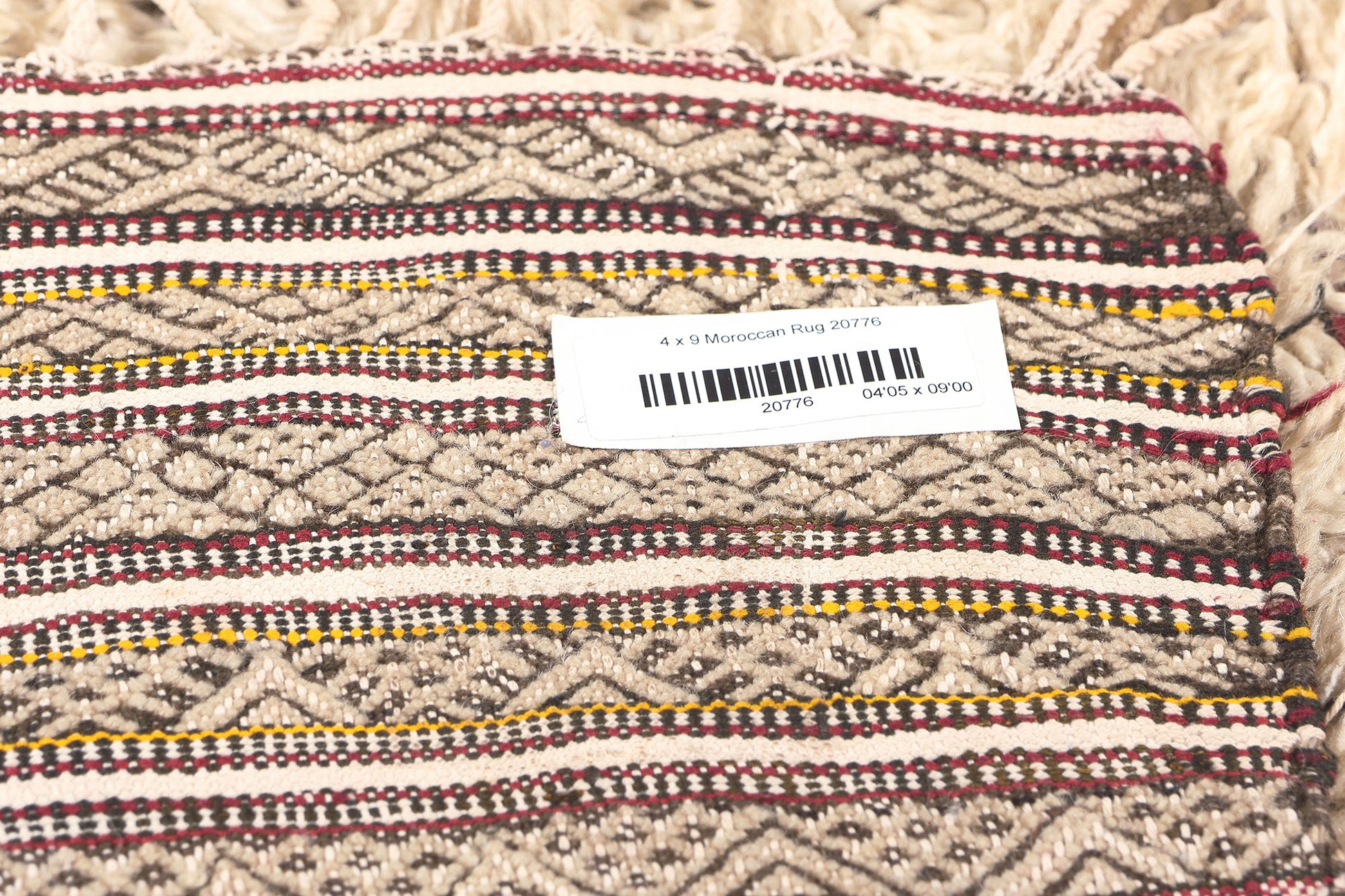 4 x 9 Vintage Moroccan Wedding Blanket 20776