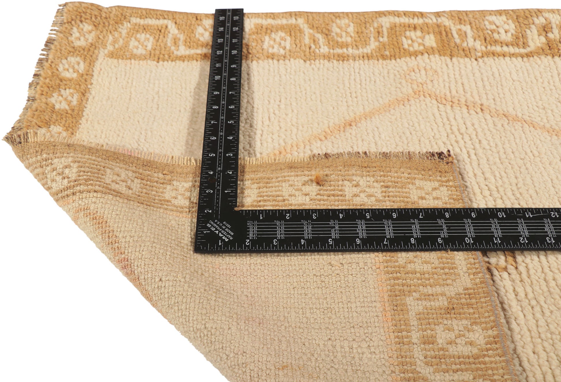 3 x 7 Vintage Turkish Oushak Rug 53700