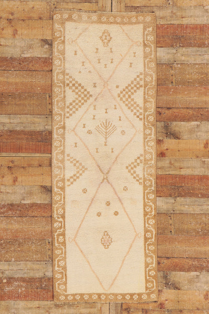 3 x 7 Vintage Turkish Oushak Rug 53700