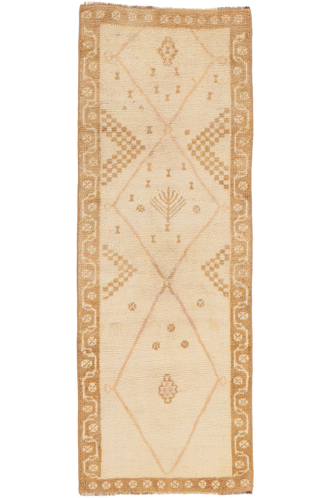 3 x 7 Vintage Turkish Oushak Rug 53700