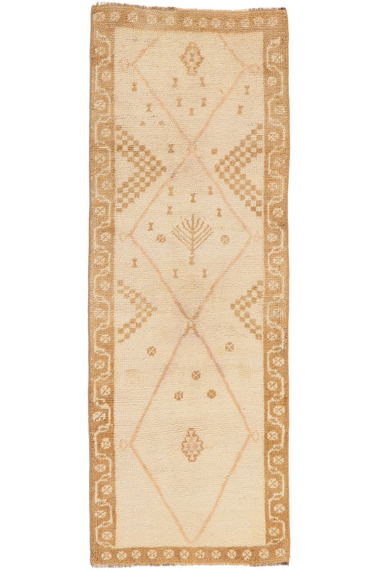 3 x 7 Vintage Turkish Oushak Rug 53700