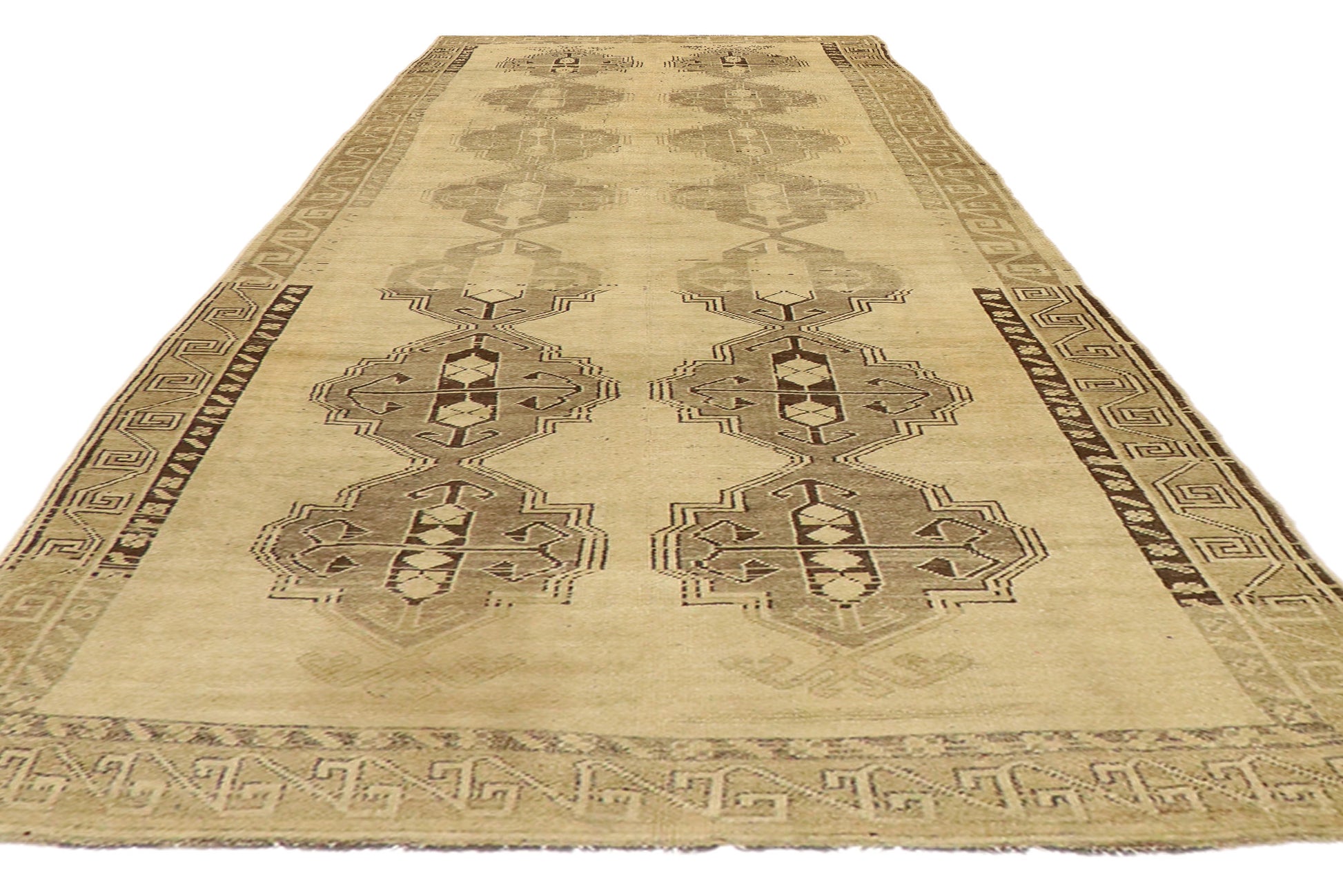 5 x 14 Vintage Turkish Oushak Rug 50743