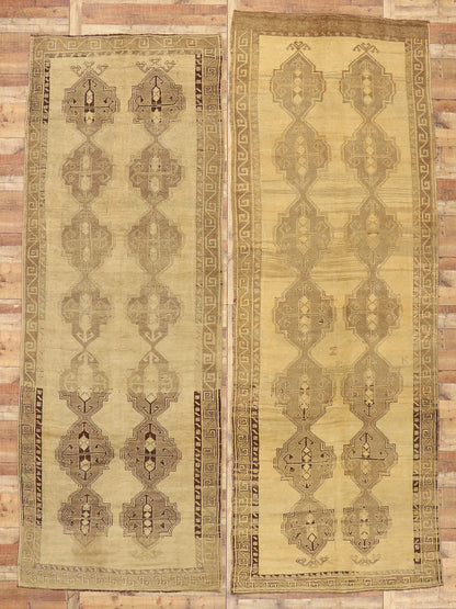 5 x 14 Vintage Turkish Oushak Rug 50743