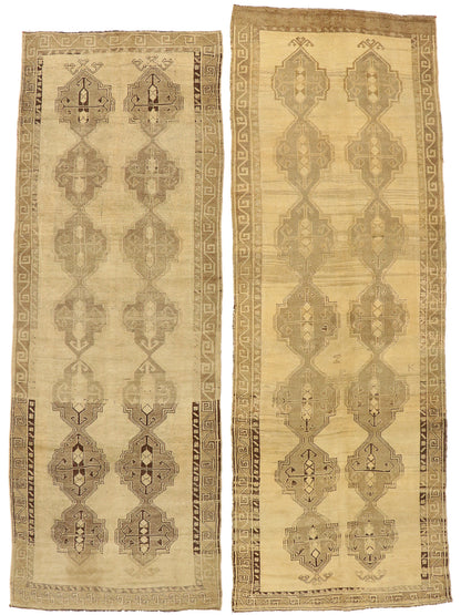 5 x 14 Vintage Turkish Oushak Rug 50743