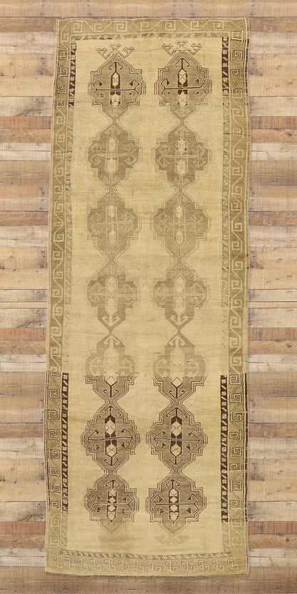 5 x 14 Vintage Turkish Oushak Rug 50743